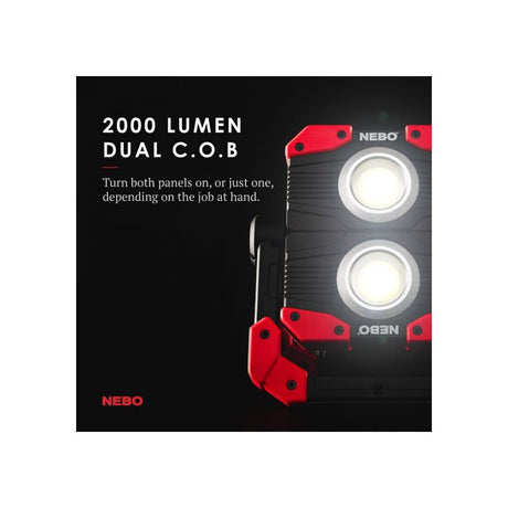 Work Light 2000 Lumens USB-C Rechargeable NEB-WLT-0015