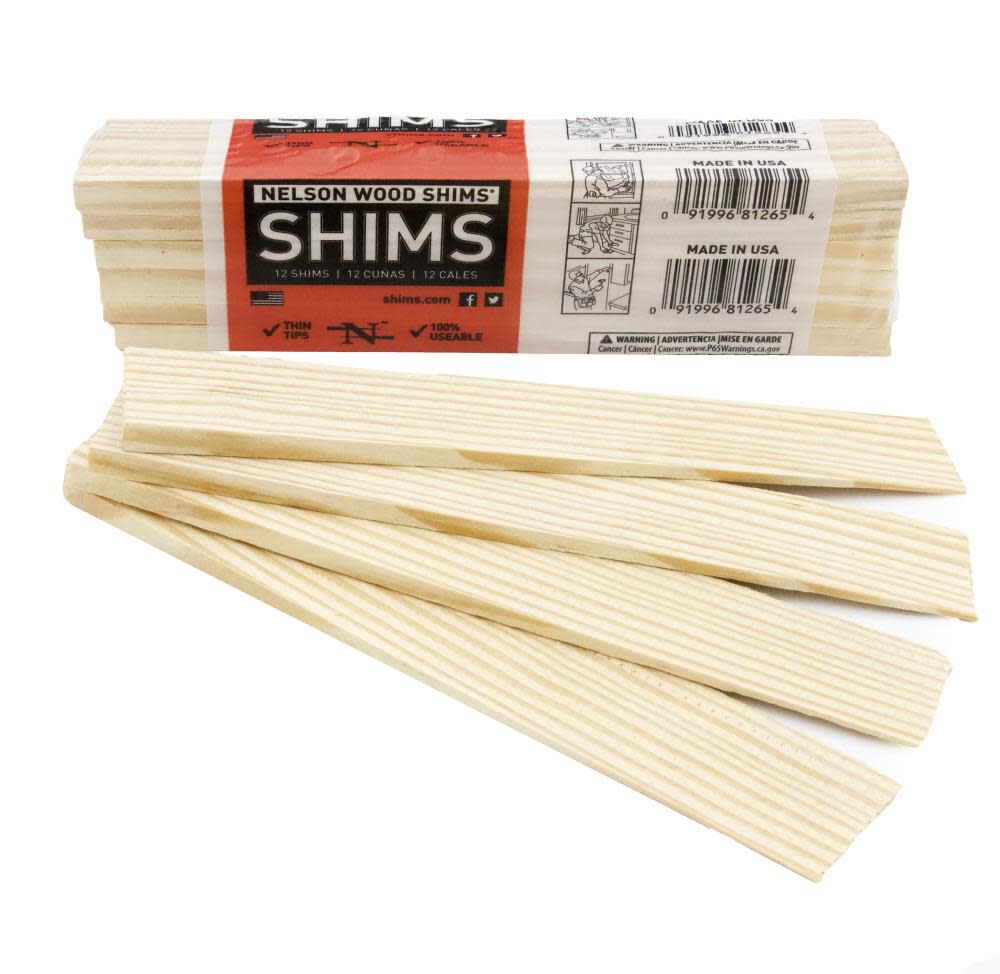 8 In. Pine Shims - 12 Pack PSH8/12/65