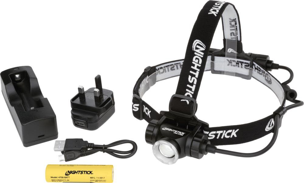 Adjustable Beam Headlamp Rechargeable USB-4708B