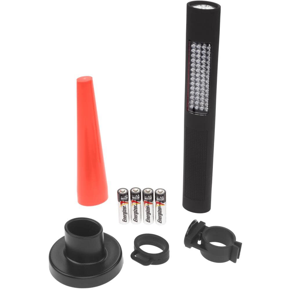 NSP-1174-K01 LED Flashlight / Safety Light with Magnetic Base & Red Safety Cone NSP-1174-K01