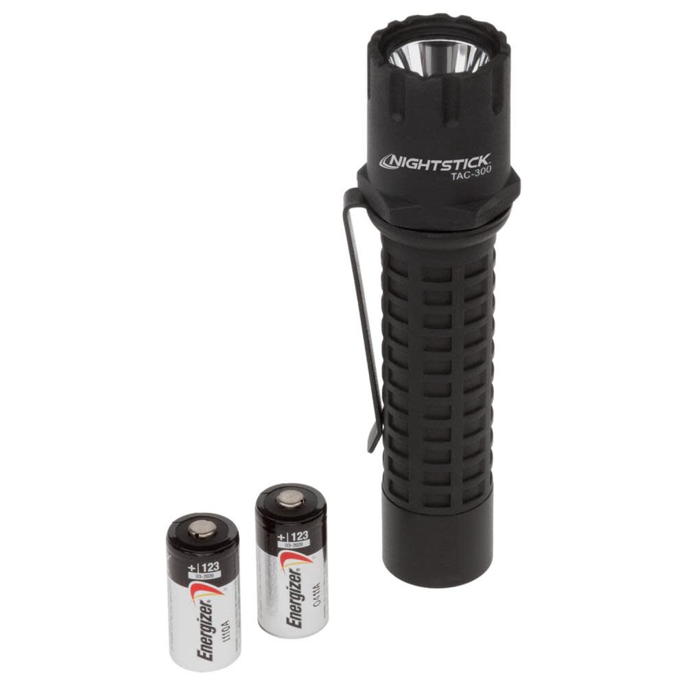 TAC-300B Polymer Tactical Flashlight - 2 CR123 TAC-300