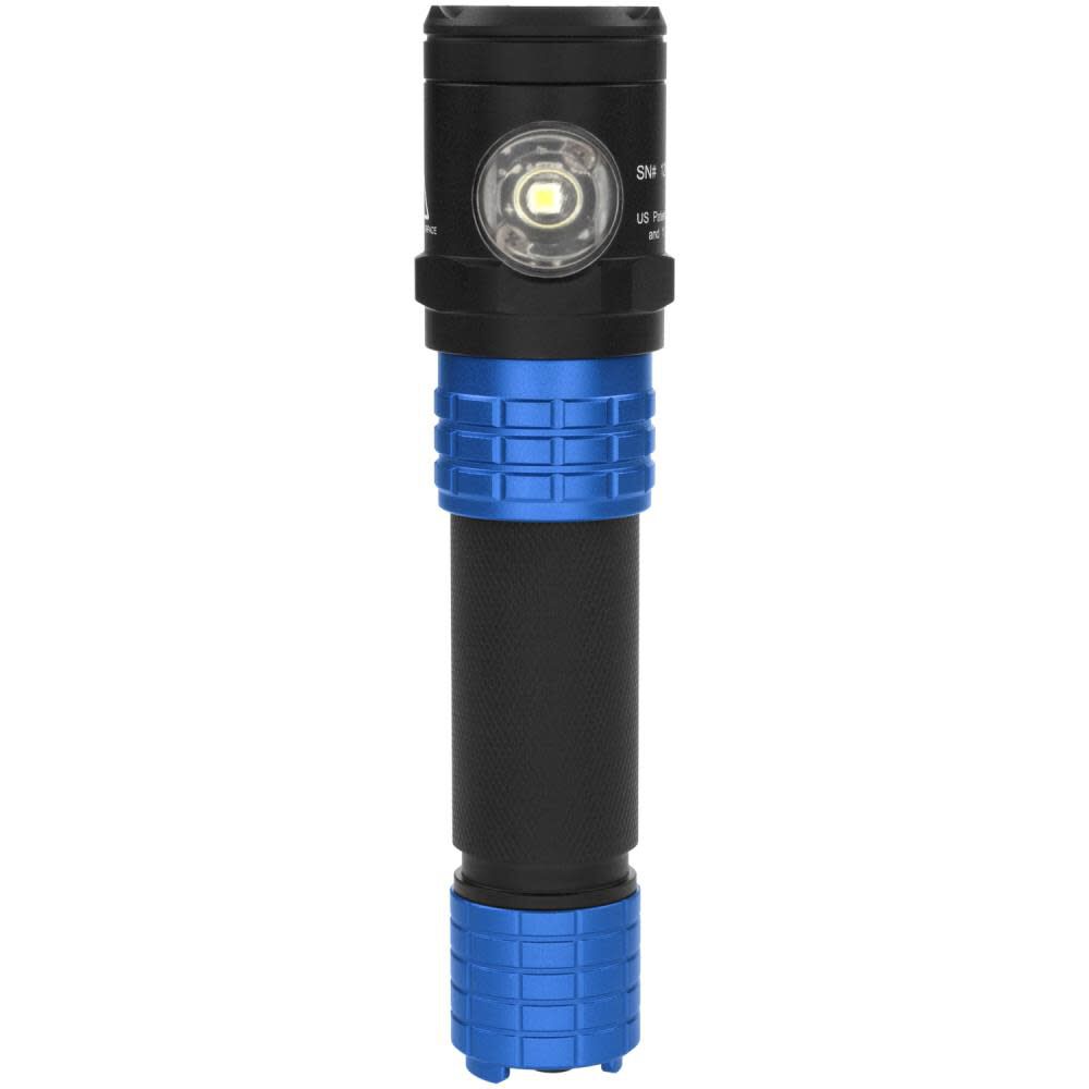 USB Tactical Dual-Light Flashlight Rechargeable USB-578XL-BL