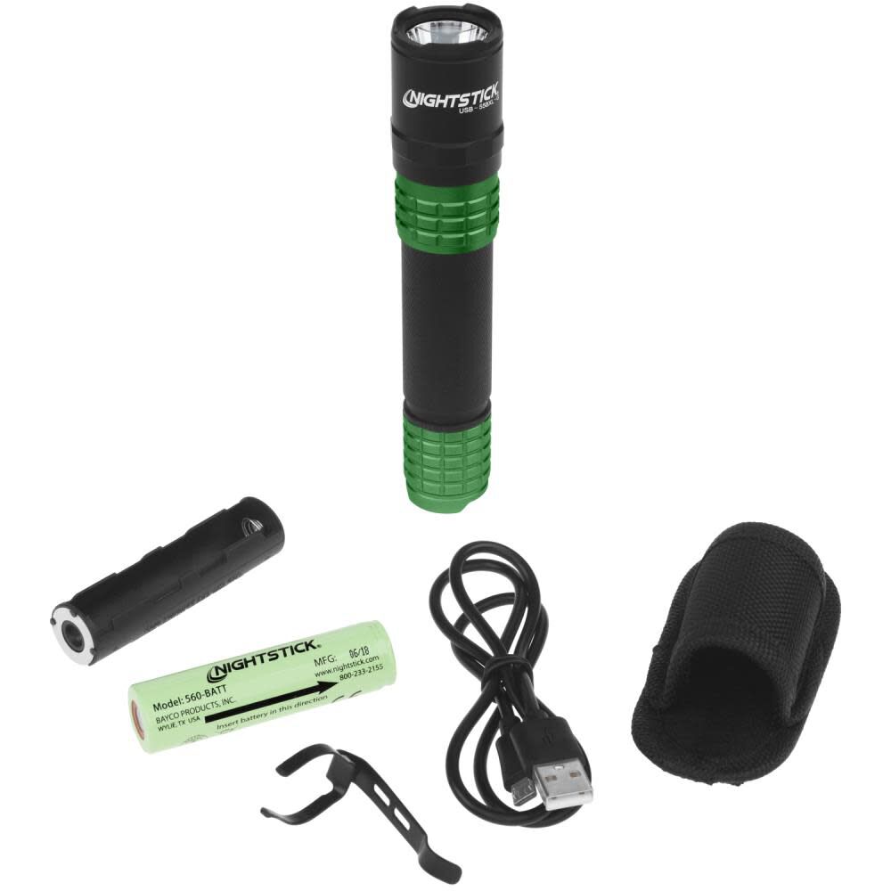 USB Tactical Flashlight Rechargeable USB-558XL-G