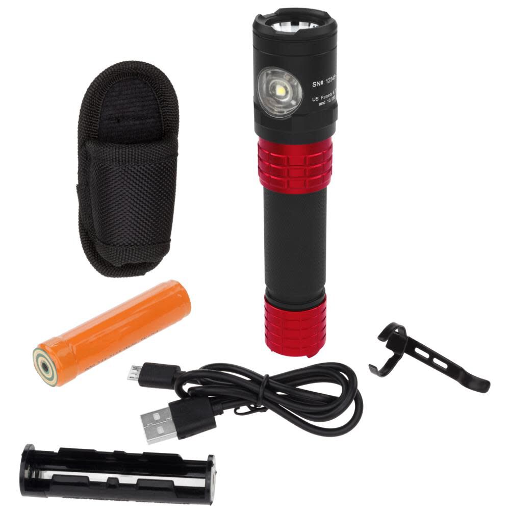 USB Tactical Flashlight Rechargeable USB-578XL-R