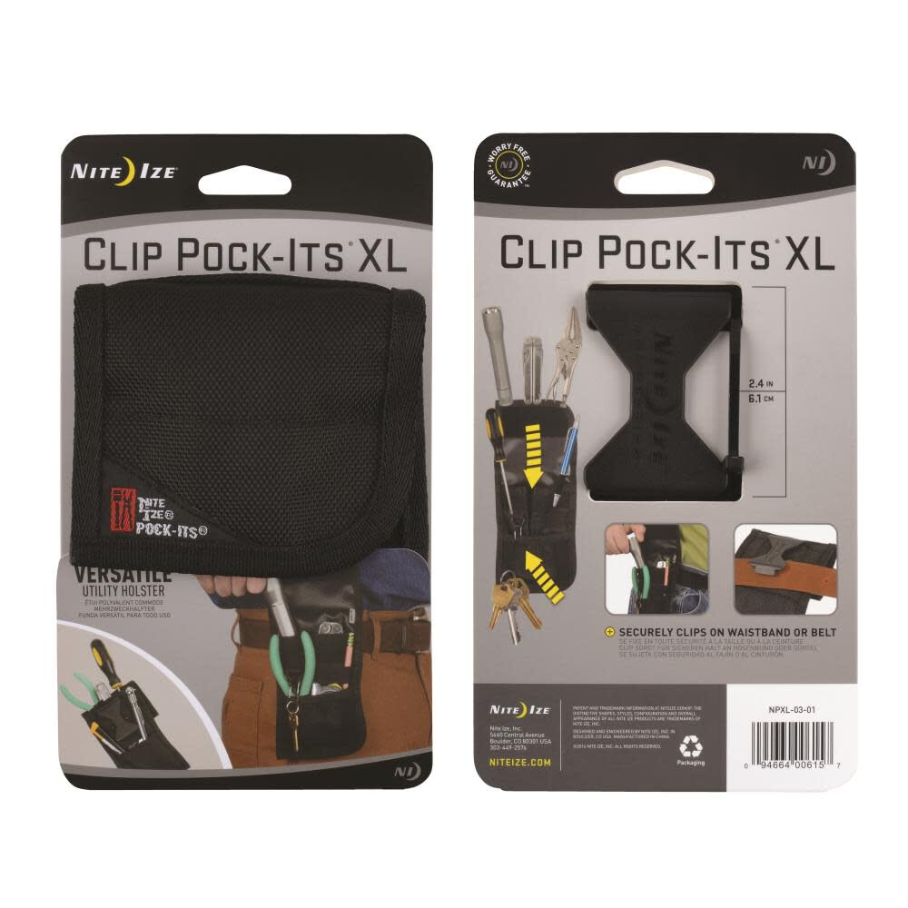 Clip Pock-Its XL Utility Holster - NPXL-03-01 NPXL-03-01