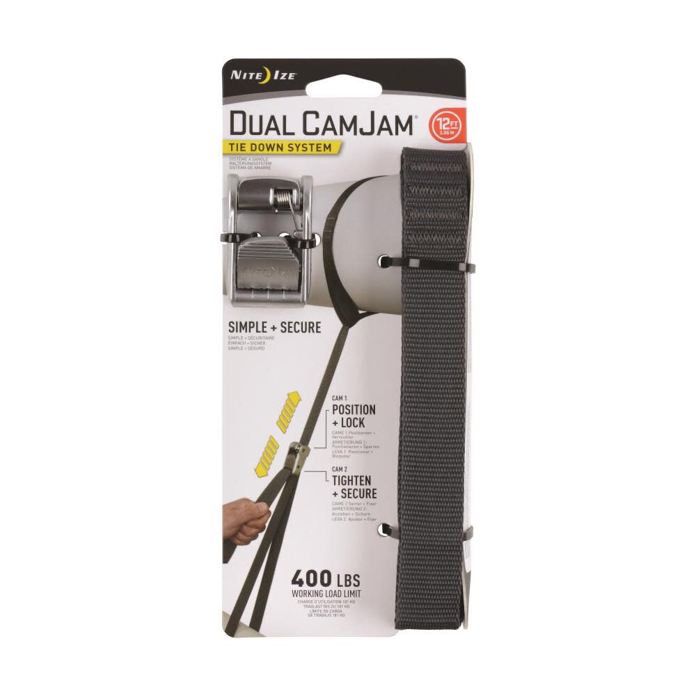 Dual CamJam Tie Down System 12 FT CJD12-09-R3