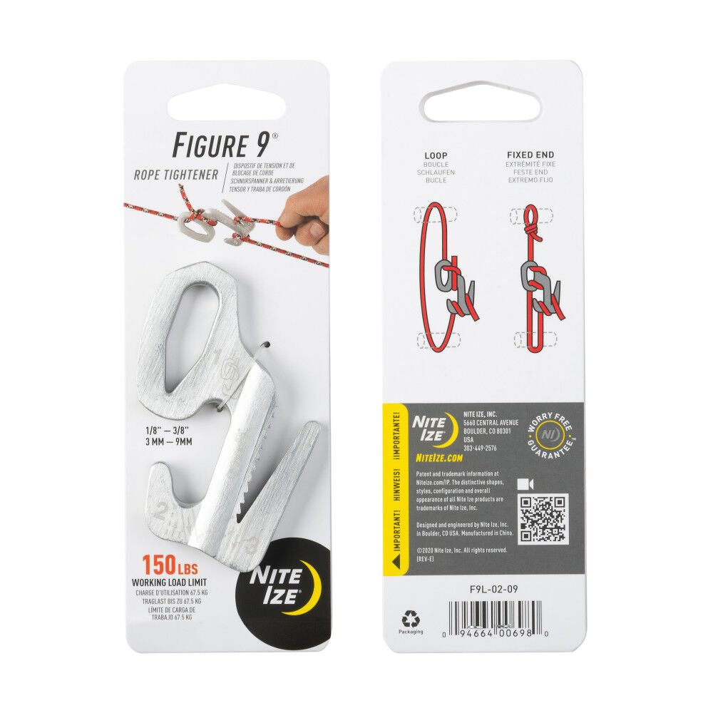 Figure 9 Rope Tightener Large Silver F9L-02-09