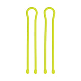 Gear Tie Reusable Rubber Twist Tie 18in 2 Pk Neon Yellow GT18-33-2R3