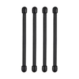 Gear Tie Reusable Rubber Twist Tie 3in 4pk Black GT3-4PK-01