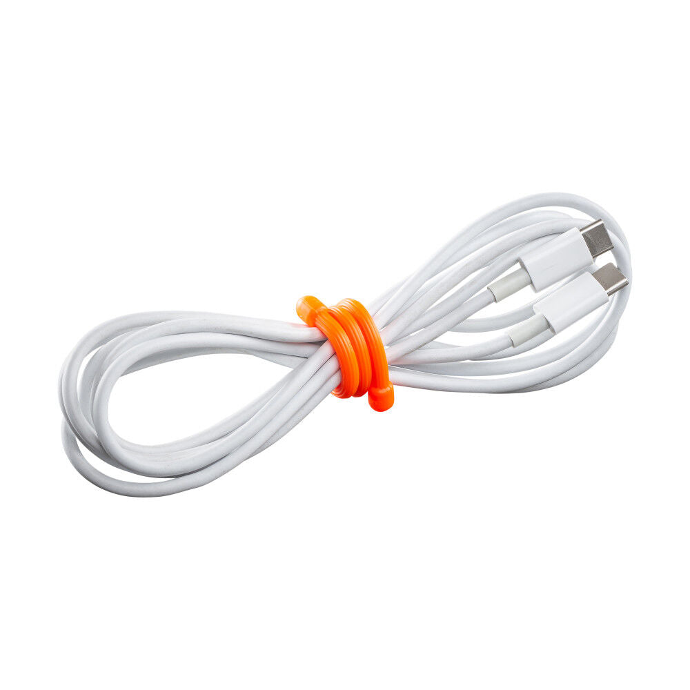 Gear Tie Reusable Rubber Twist Tie 6in 2pk Br. Orange GT6-2PK-31