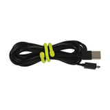 Ize Gear Tie Reusable Rubber Twist Tie 6in 2pk Neon Yellow GT6-2PK-33