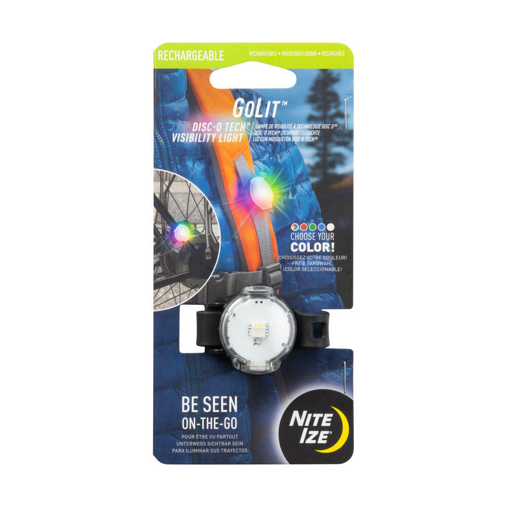 GoLit Rechargeable Visibility Light Disc-O Tech GOLR-07S-R3