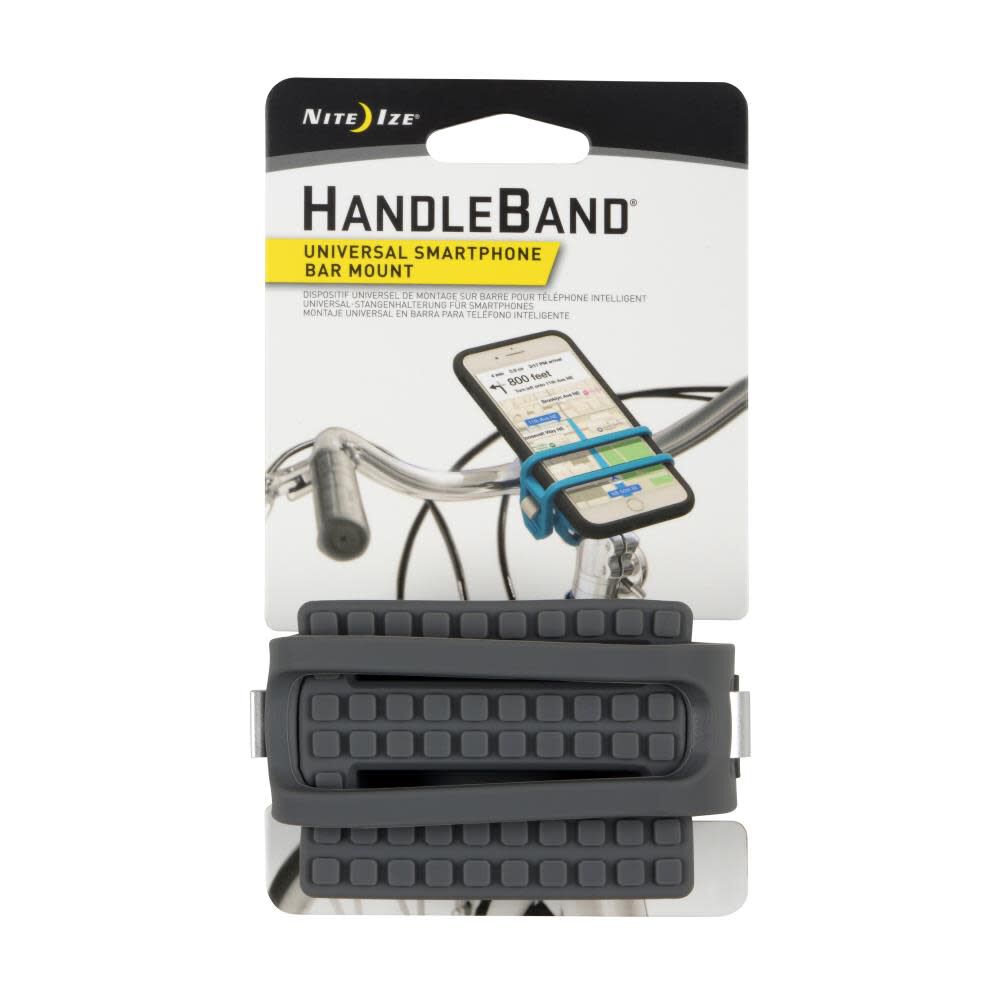 Ize HandleBand Universal Smartphone Bar Mount - Charcoal - HDB2-09-R3 HDB2-09-R3