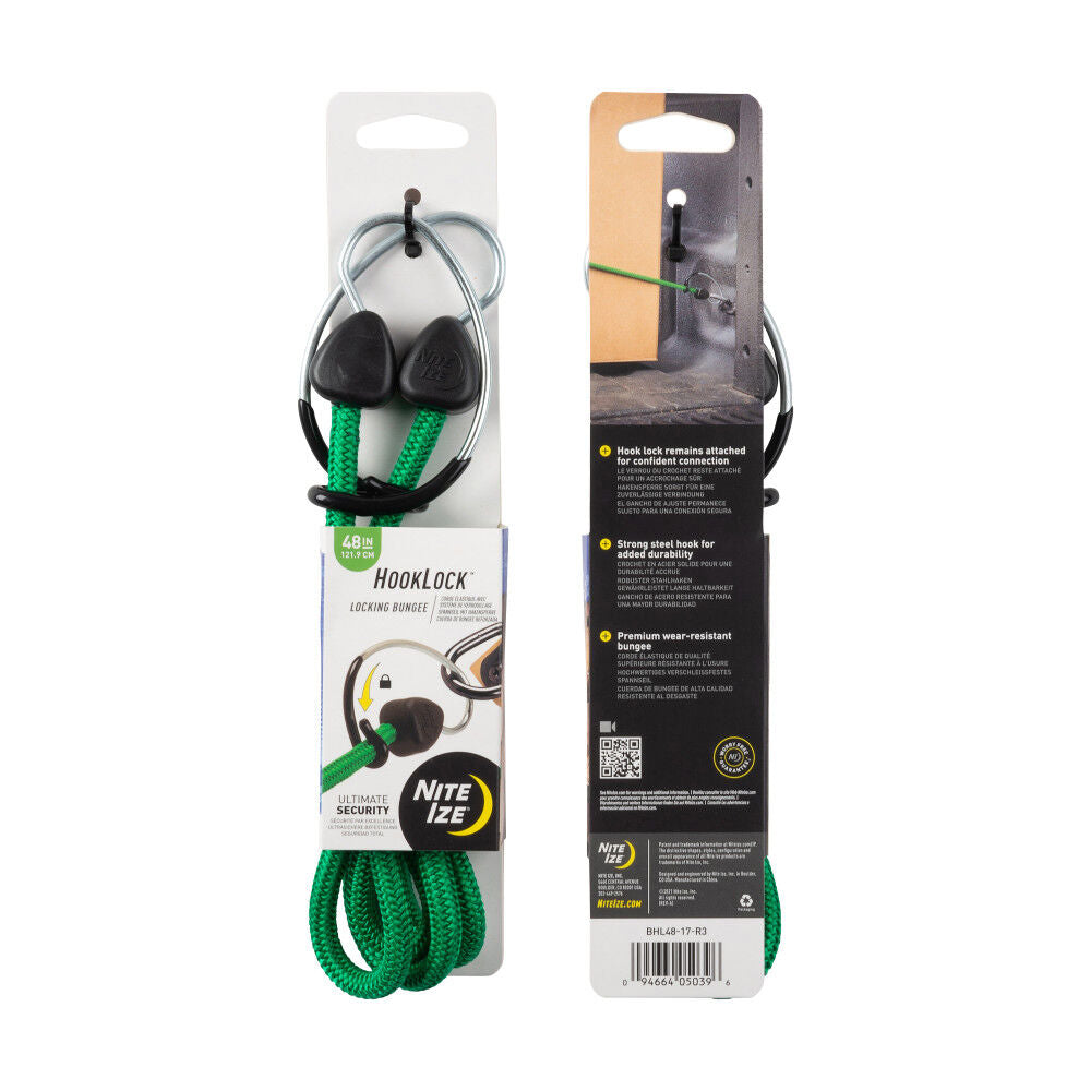 HookLock Locking Bungee 48in Green BHL48-17-R3