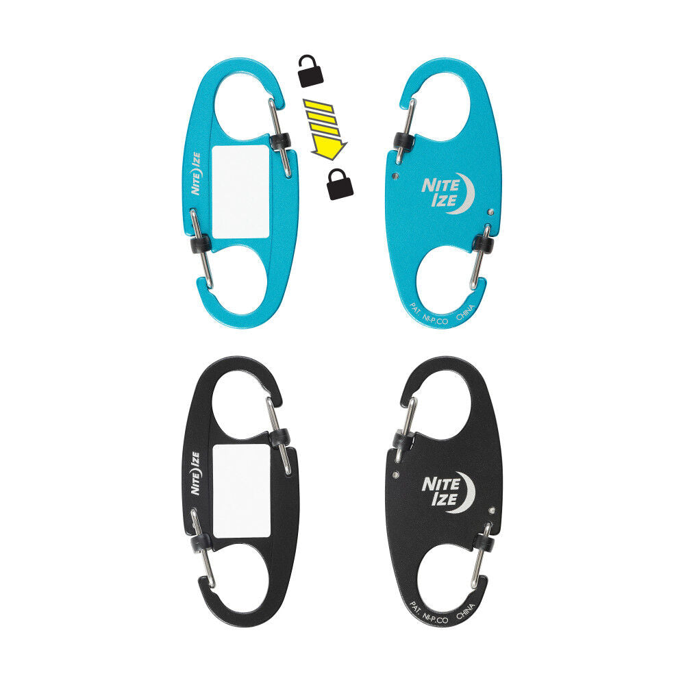 IdentiKey SlideLock Dual Carabiner 2pk IKSLA-A1-2R6