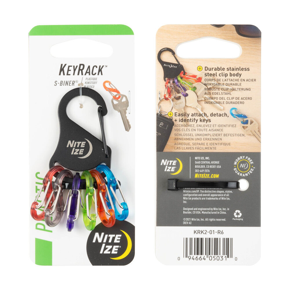 KeyRack S Biner Carabiner Key Chain KRK2-01-R6