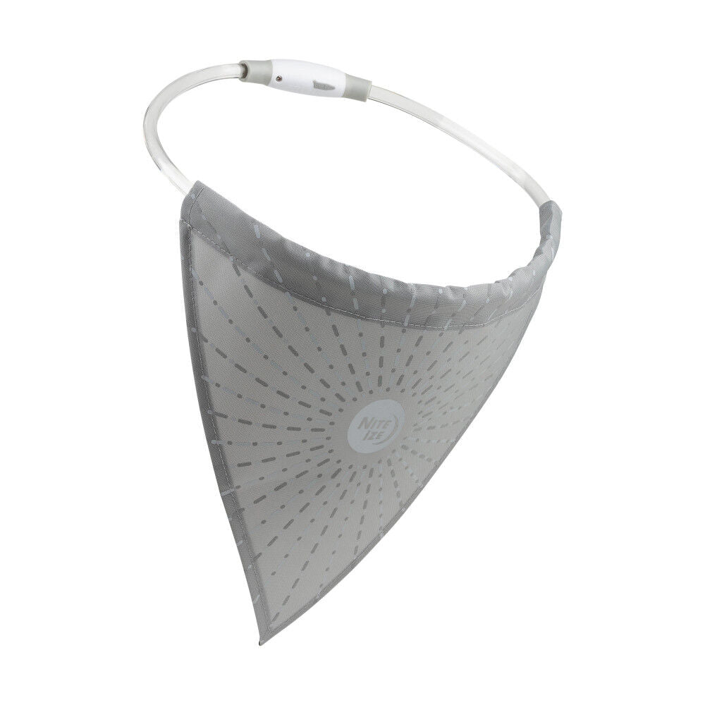 NiteHowl Bandana LED Safety Necklace Disc-O Select Grey NHOR-B0907S-R8