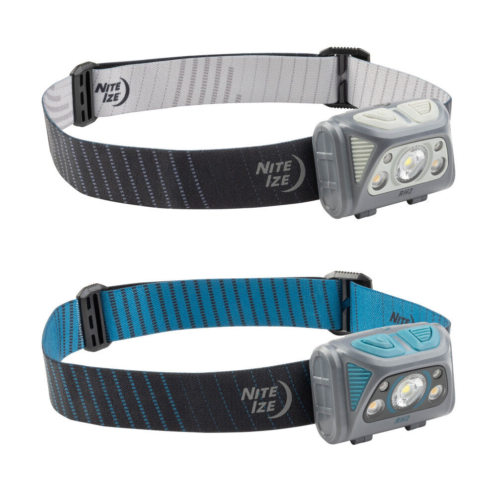 Radiant RH2 PowerSwitch Rechargeable Headlamp Black/Grey RH2-09-R8