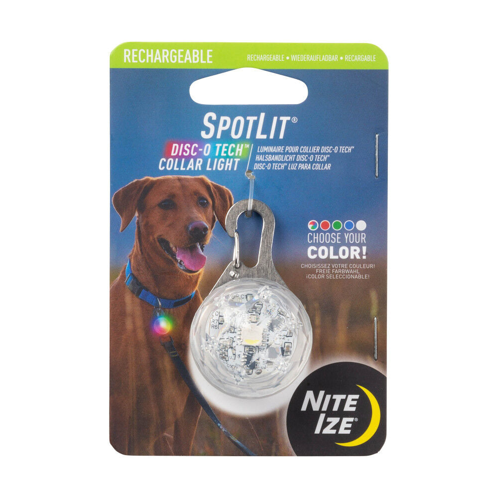 SpotLit Rechargeable Collar Light Disc-O Tech Jewel PSLGSRJ-07S-R6