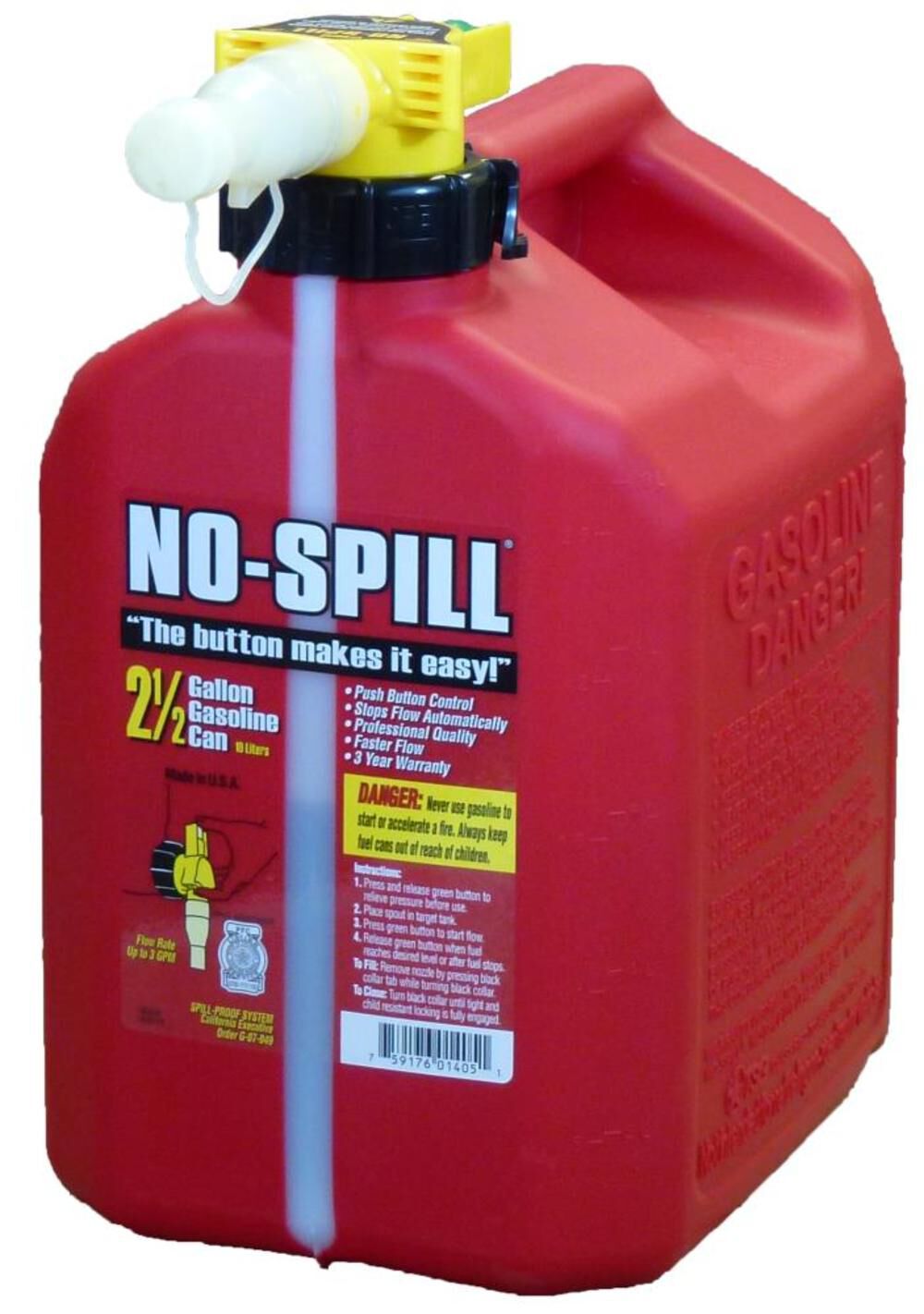 2.5 Gal Red Gas Can 1405