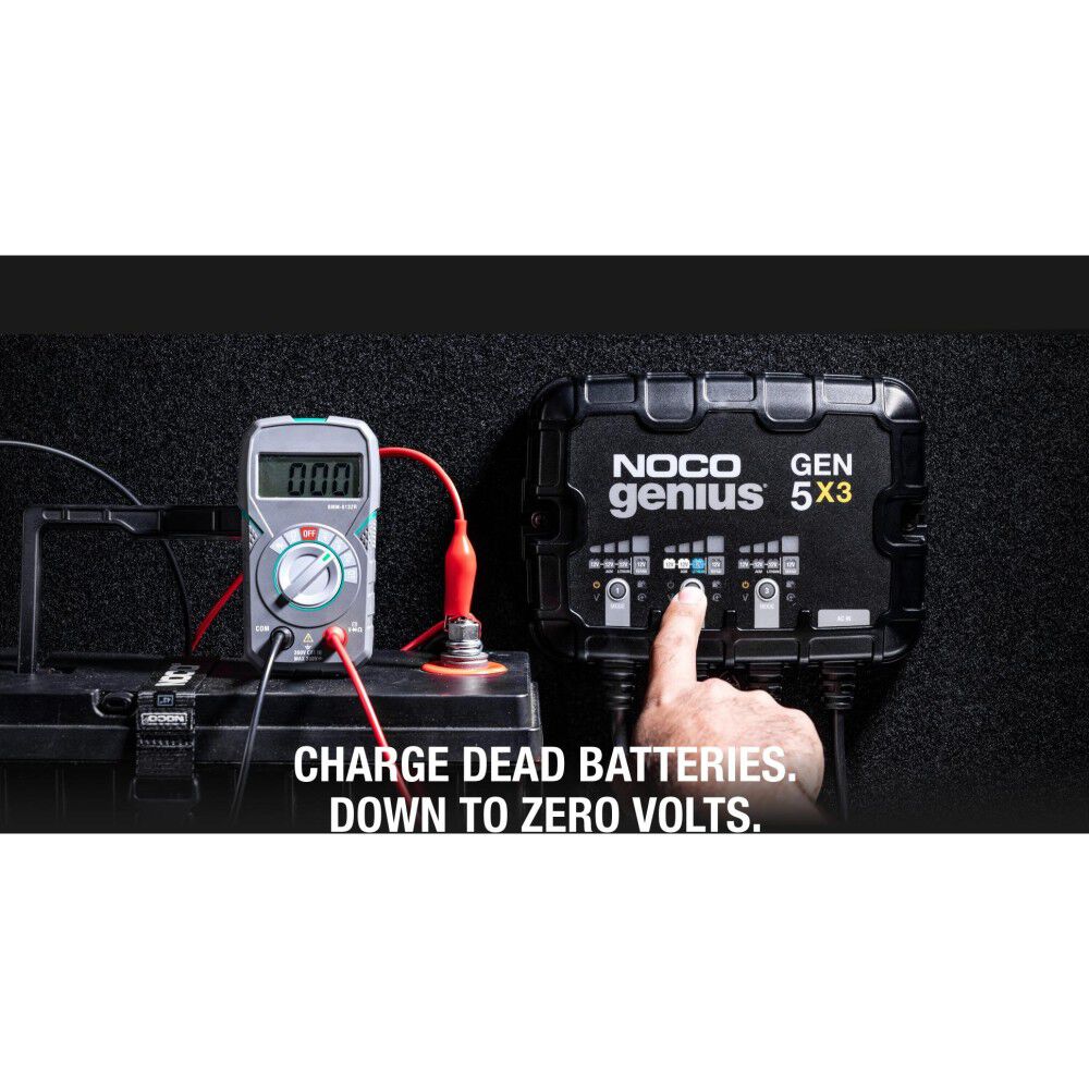 Battery Charger 12V 15A Fully Automatic 3 Bank On Board GEN5X3