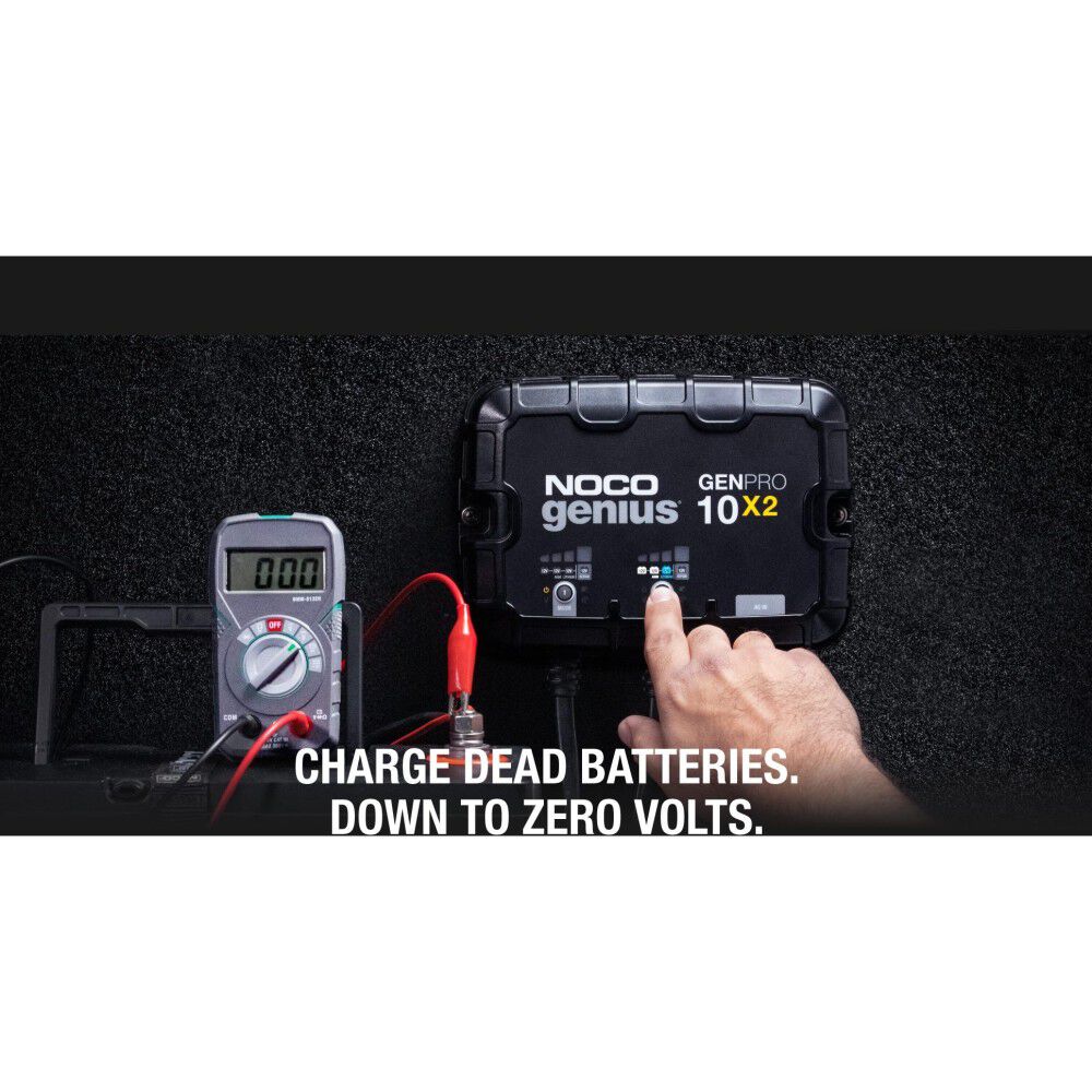 Battery Charger 12V 20A Fully Automatic 2 Bank On Board GENPRO10X2