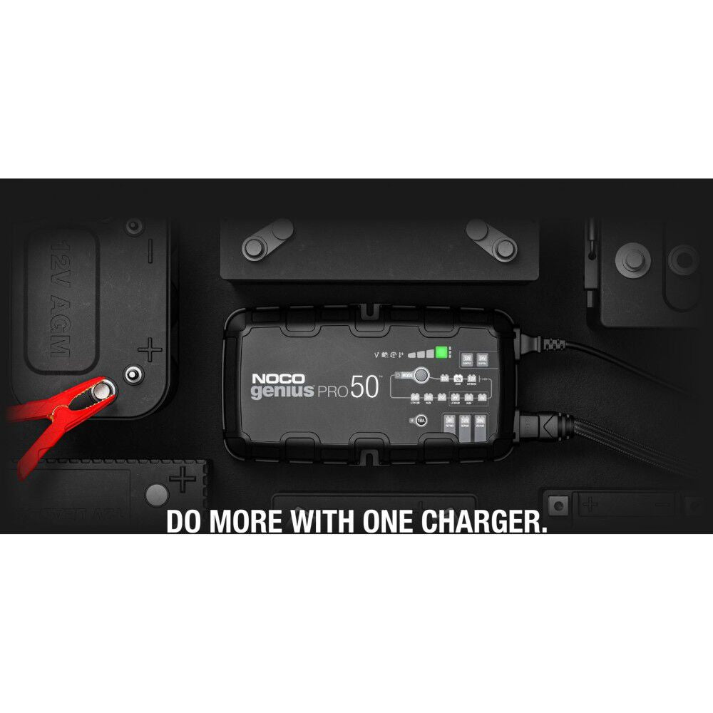 Smart Battery Charger 6V/12V/24V 50A Multi Voltage GENIUSPRO50