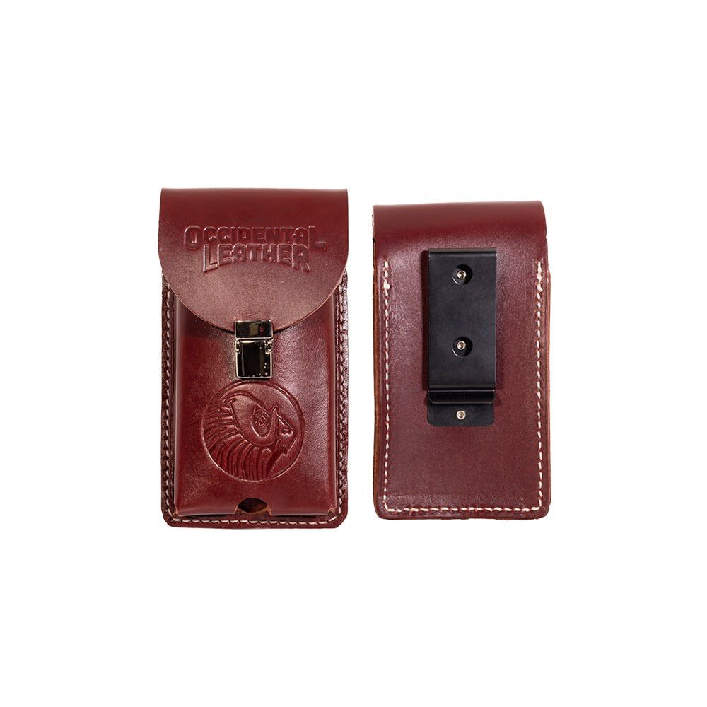 Red Clip On XL Leather Phone Holster XL 5330