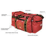 Firefighter Gear Bag Red with Firefighter Emblem OK-3000