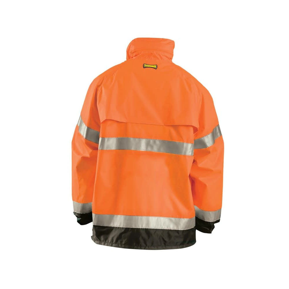 Hi-Vis Orange Class 3 Premium Breathable Rain Jacket 2X LUX-TJR-O2X