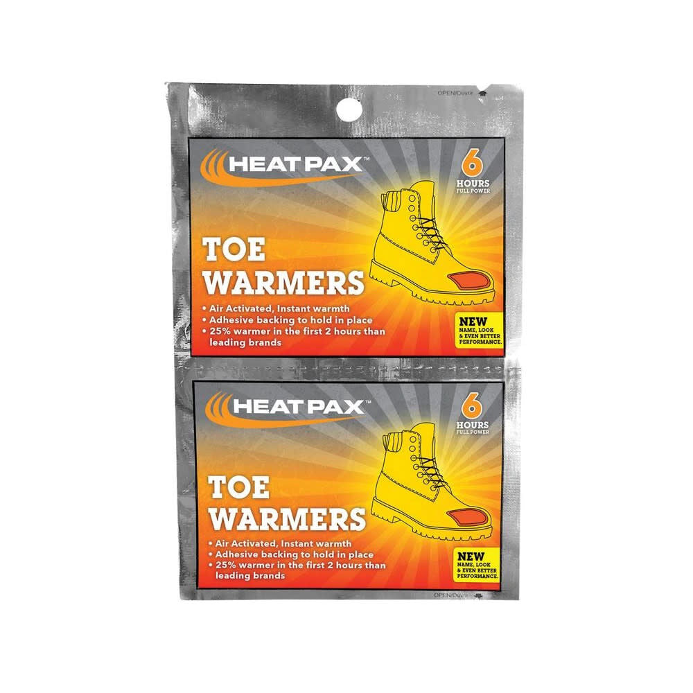 Hi-Vis Orange Heat Pax Toe Warmers 5pk 1106-10TW