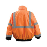 Hi-Vis Orange Value Black Bottom 2-in-1 Bomber Jacket 2X LUX-350-JB-BO2X