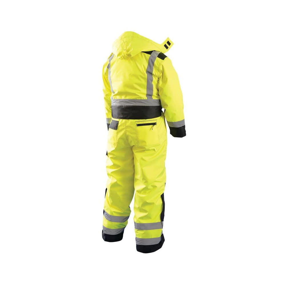 Hi-Vis Yellow Class 3 High-Visibility Winter Coverall Medium LUX-WCVL-YM