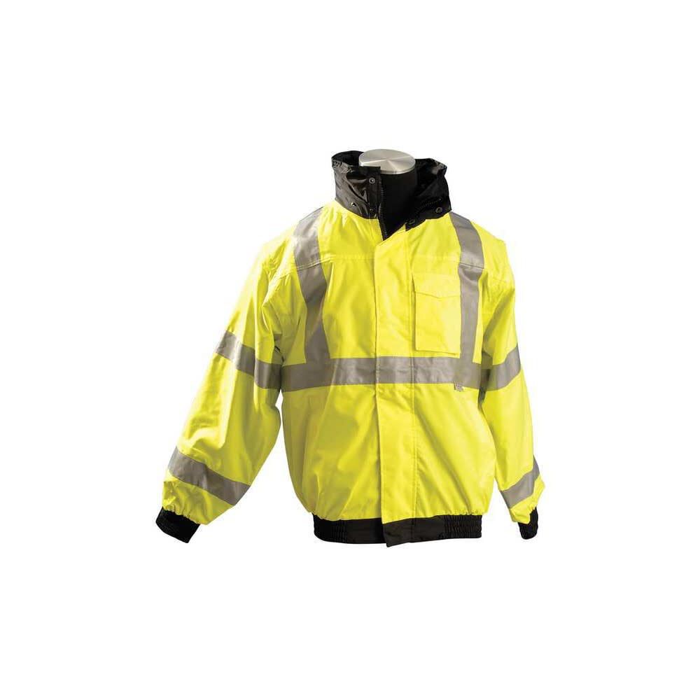 Hi-Vis Yellow Premium Four-Way Original Bomber Jacket Large LUX-TJBJ-YL