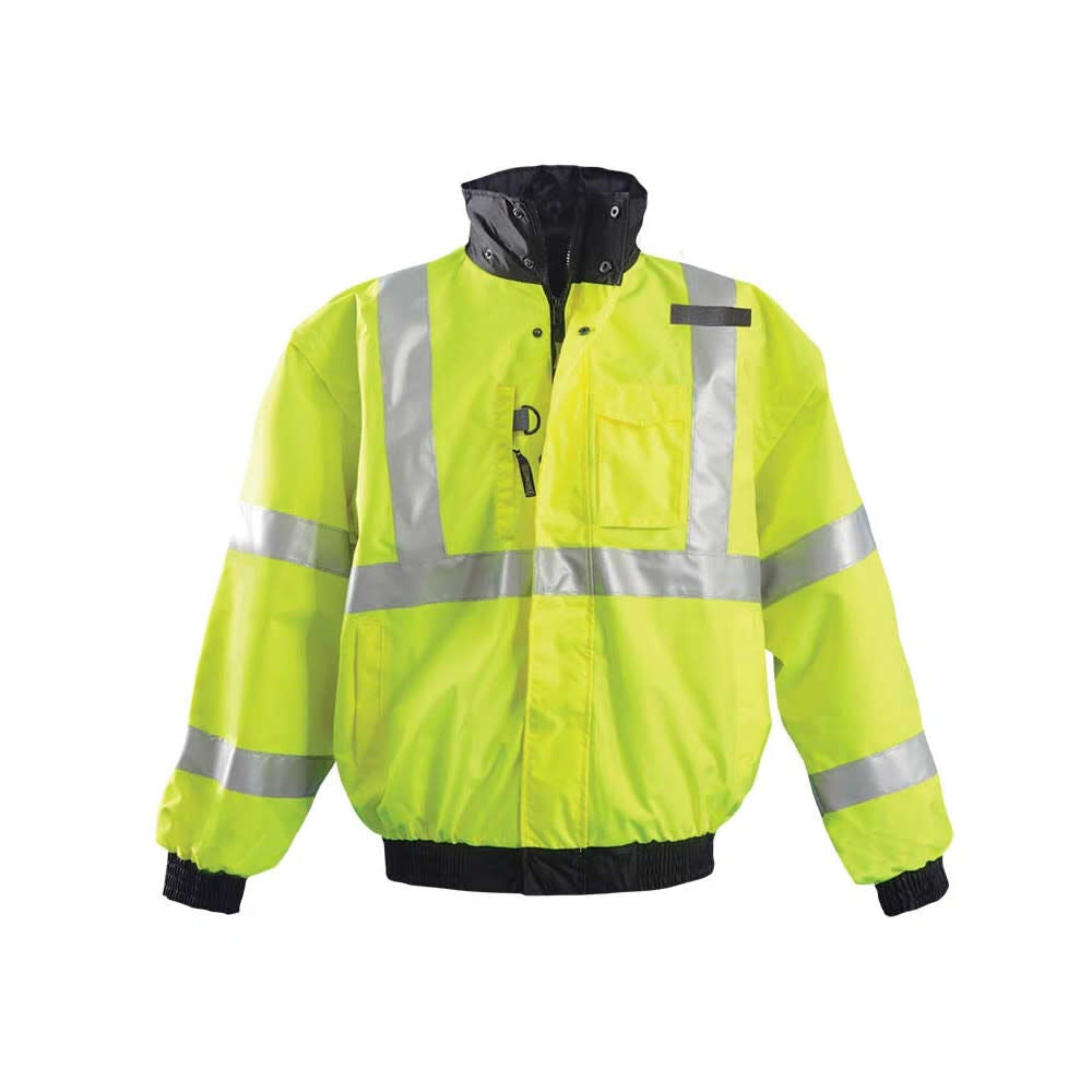 Hi-Vis Yellow Premium Four-Way Original Bomber Jacket Large LUX-TJBJ-YL