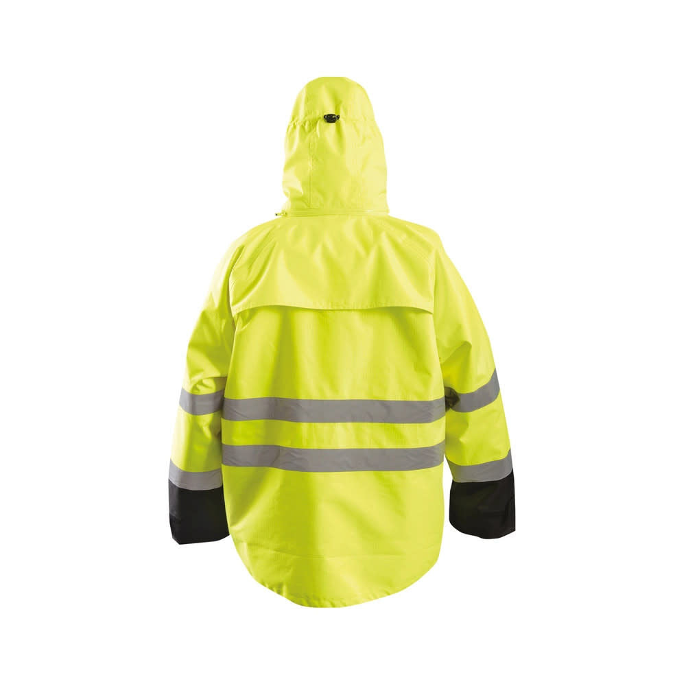 Hi-Vis Yellow Rip Stop Fleece Barka Jacket 2X LUX-RSDJKT-Y2X