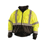 Hi-Vis Yellow Value Black Bottom 2-in-1 Bomber Jacket 2X LUX-ETJBJR-BY2X