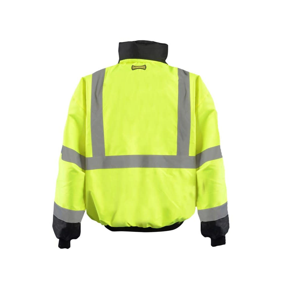 Hi-Vis Yellow Value Black Bottom 2-in-1 Bomber Jacket 5X LUX-ETJBJR-BY5X