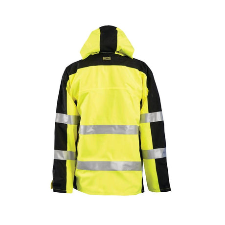 Hi-Vis Yellow Workwear Premium Breathable Rain Jacket 3X SP-BRJ-Y3X