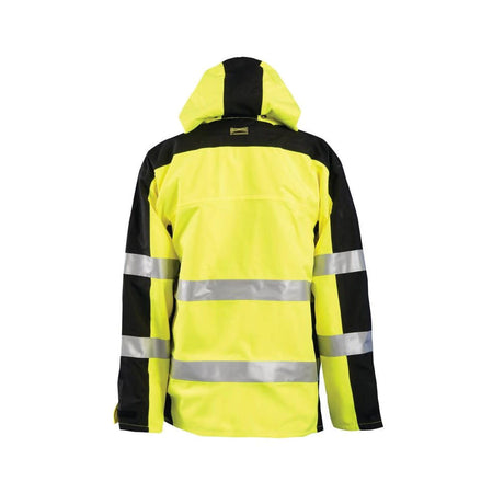 Hi-Vis Yellow Workwear Premium Breathable Rain Jacket Small SP-BRJ-YS
