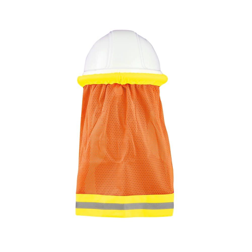 Mesh Hard Hat Shade Hi-Vis Lime with Orange Stripe OK-5057009