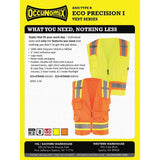 Surveyor Safety Vest Orange Class 2 High Visibility Two-Tone Mesh Large ECO-ATRNSM-OL