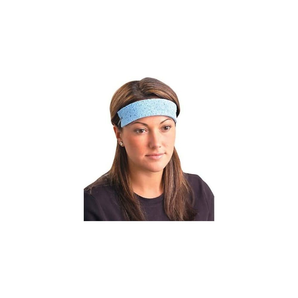 Sweatband Blue Traditional Absorbent Cellulose 100Pk SBR100