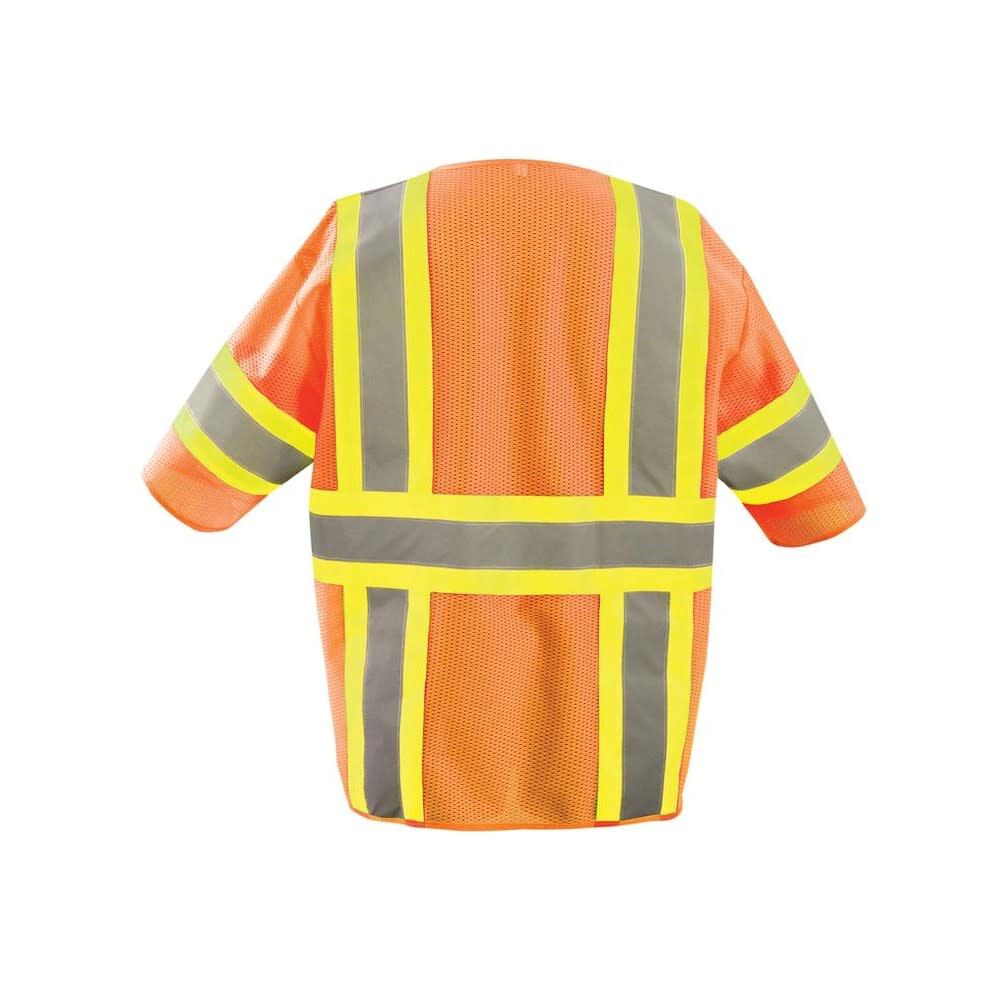 Two-Tone Vest Orange Class 3 Self Extinguishing 4X TSE-IMZ32T-O4X