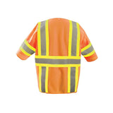 Two-Tone Vest Orange Class 3 Self Extinguishing Large TSE-IMZ32T-OL