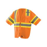 Two-Tone Vest Orange Class 3 Self Extinguishing Large TSE-IMZ32T-OL