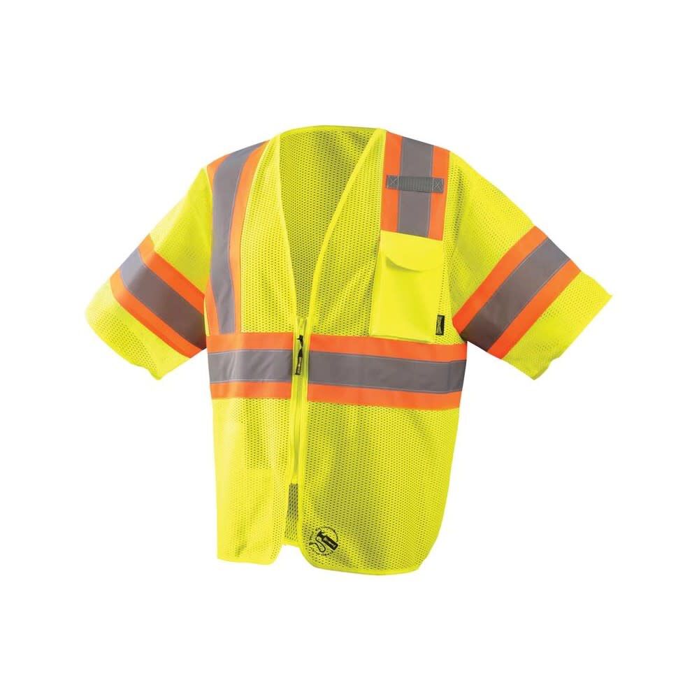 Two-Tone Vest Yellow Class 3 Self Extinguishing XL TSE-IMZ32T-YXL