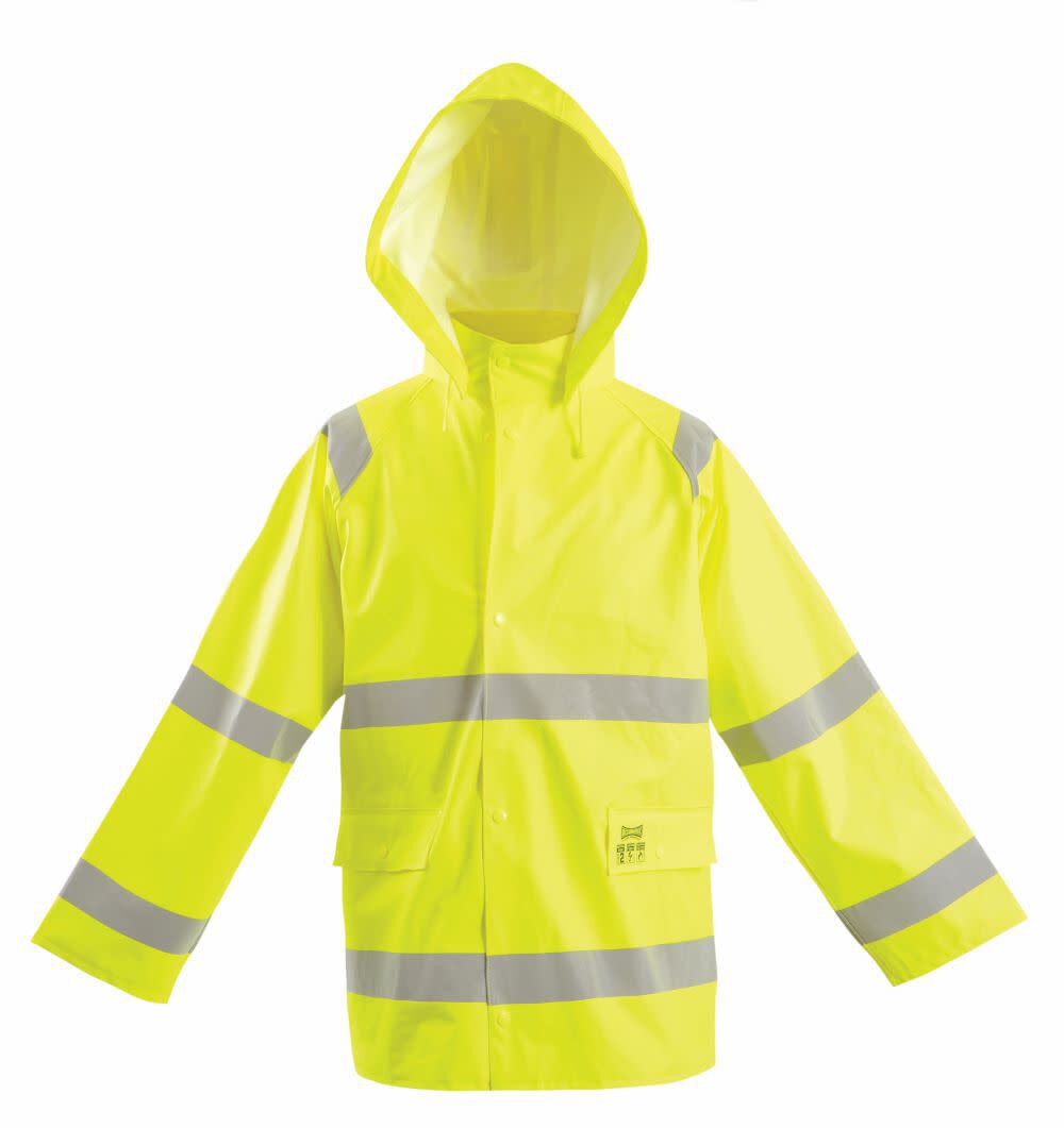 Yellow Flame Resistant Rain Jacket - 2XL LUX-TJR/FR-Y2X