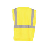 Zipper Safety Vest Yellow High Visibility Mesh Standard 2X ECO-IMZ-Y2X