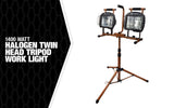 Tripod Work Light 1400 Watt Halogen Twin Head L5502SW